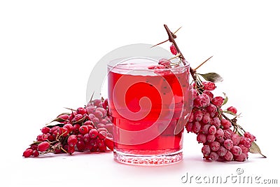 Barberry tea Stock Photo