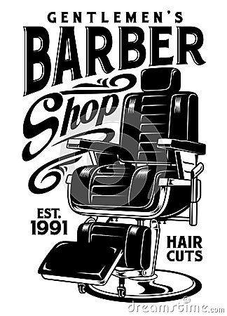 Barbershop Chair Vector Illustration Vector Illustration