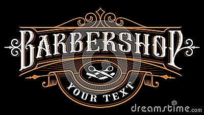 Barbershop logo design. Vector Illustration