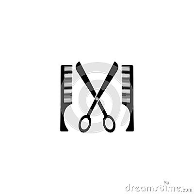 Barbershop logo template vector Vector Illustration