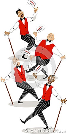 Barbershop quartet Vector Illustration