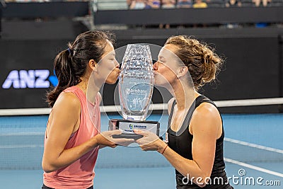 WTA Brisbane International 2020 Editorial Stock Photo