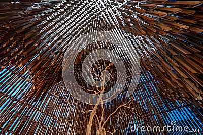 Barcaldine, Queensland, Australia - The Tree of Knowledge art installation Editorial Stock Photo