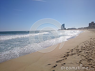 Barcelona beach Stock Photo
