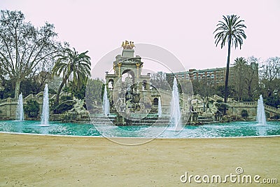 Barcelona city center, Spain. Editorial Stock Photo