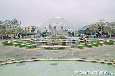 Barcelona city center, Spain. Editorial Stock Photo