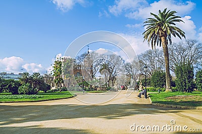 Barcelona city center, Spain. Editorial Stock Photo