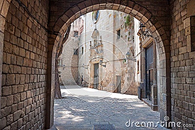 Barcelona Gothic quarter Stock Photo