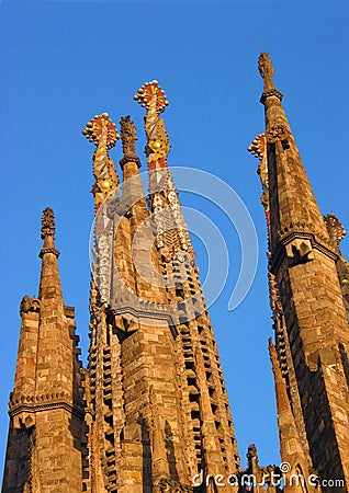 Barcelona La Sagrada Familia Editorial Stock Photo