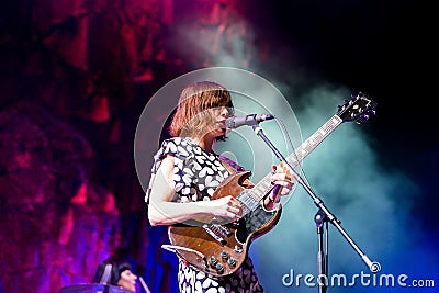 Sleater Kinney band in concert at Primavera Sound 2015 Festival Editorial Stock Photo