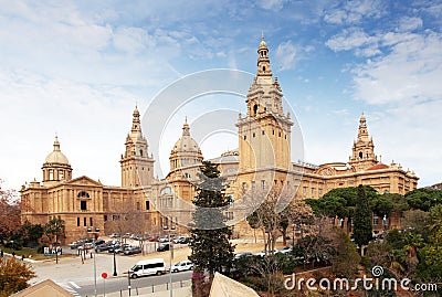 Barcelona National art museum of Catalonia, Spain Stock Photo