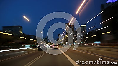 Road Rage Barcelona Night City Drive Cameracar 3 stock footage Road Rage Barcelona Night City Drive Cameracar 3 stock footage