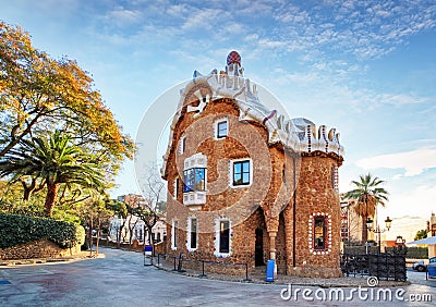 Barcelona, Park Guell, Spain - nobody Stock Photo