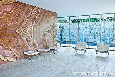 Barcelona Pavilion Stock Photo