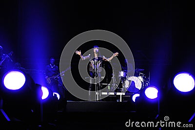 Amaral performs at Palau Sant Jordi Editorial Stock Photo