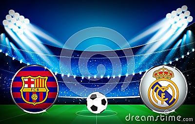 22.10.2021. Barcelona, Spain. Football Match Fixture Sports Concept Editorial Background. Modern Soccer Match Stadium Editorial Stock Photo