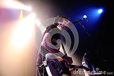 The Pains of Being Pure at Heart band performs at Apolo Editorial Stock Photo