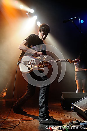 The Pains of Being Pure at Heart band performs at Apolo Editorial Stock Photo