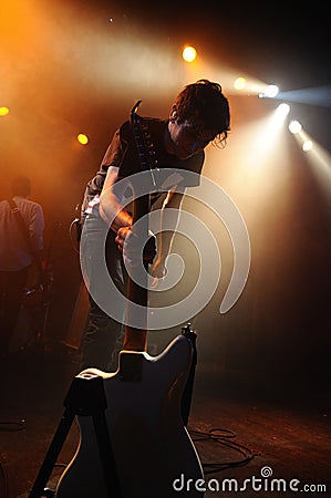 The Pains of Being Pure at Heart band performs at Apolo Editorial Stock Photo