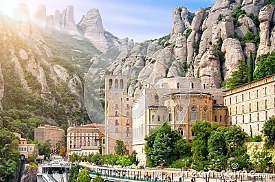 BARCELONA, SPAIN, MONTSERRAT Stock Photo