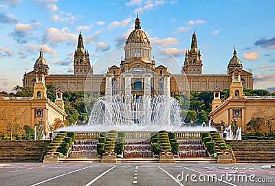 Barcelona, Spain. National Palace museum of Barcelona Stock Photo