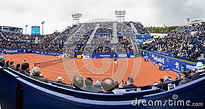 R.Nadal- D,Ferrer, players in The Barcelona Open, an annual tennis tournament for male professional player Editorial Stock Photo