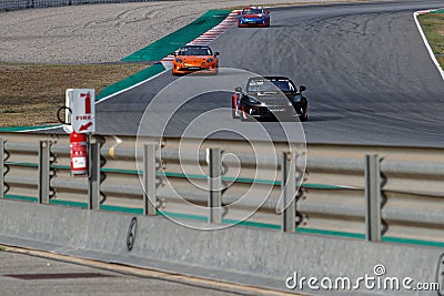 Alpine Cup support race in Barcelona Editorial Stock Photo
