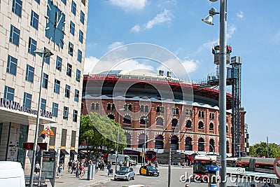 Street of Barcelona Editorial Stock Photo