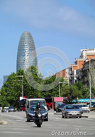 Barcelona street Editorial Stock Photo