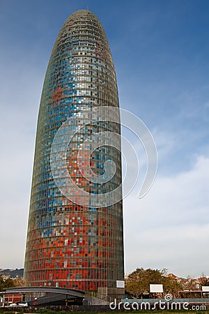 Barcelona - Torre Agbar Stock Photo