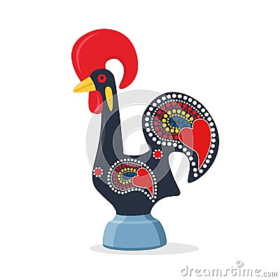 Barcelos portuguese rooster Vector Illustration