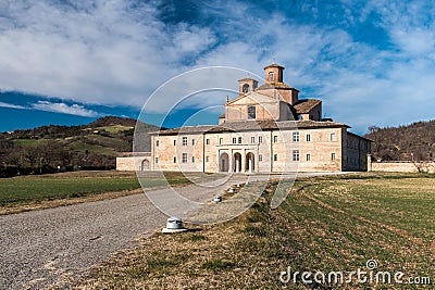 The Barco Ducale of Urbania Pesaro-Urbino province, an old noble hunting palace belonged to the Montefeltro duke Stock Photo