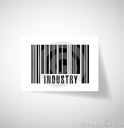 Barcode industry illustration design Cartoon Illustration