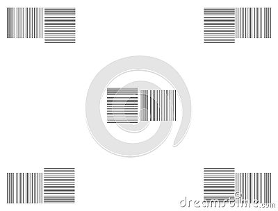 A Barcode pattern illustration, Seamless geometric pattern. Cartoon Illustration