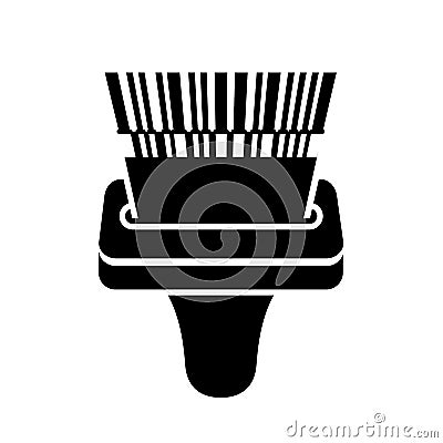 Barcode Scanner.Identification goods in warehouse or cash register. Unique traceable product number device reading entering to Vector Illustration