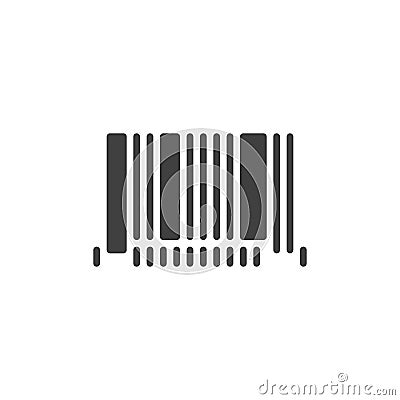 Barcode strip vector icon Vector Illustration