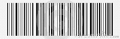 Barcode vector icon. Abstract bar code Stock Photo