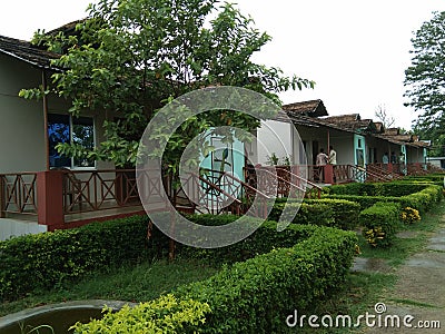 Bardiya rastya nikunga BTR resort Editorial Stock Photo