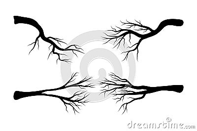 bare branch set vector symbol icon design. Beautiful illustration isolated on white background Vector Illustration