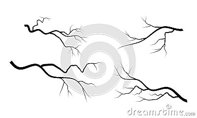 Bare branch set vector symbol icon design. Vector Illustration