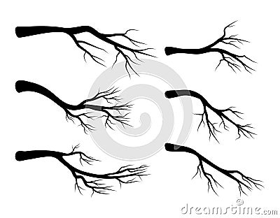 Bare branch set vector symbol icon design. Vector Illustration