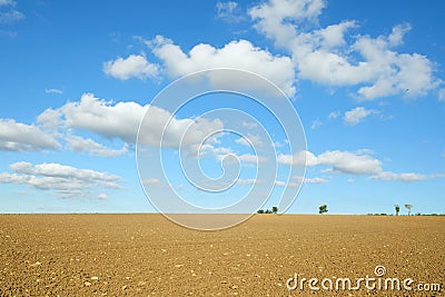 Bare Farmland Stock Photo