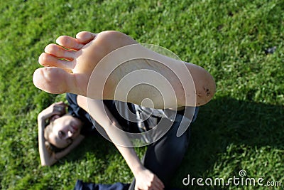 Bare feet Stock Photo