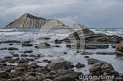 Bare Island (Motu-O-Kura). Hawke's Bay. New Zealand Stock Photo