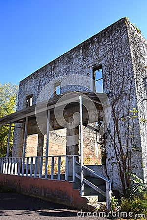 Bare walls and Roofless Stock Photo