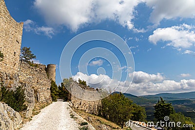 The castle of Bargeme Stock Photo