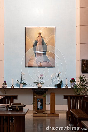 Religious painting in a church Editorial Stock Photo