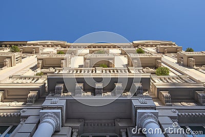 Typical Italian residential architecture in Bari, Italy Stock Photo