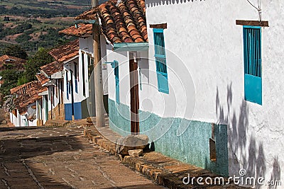 Barichara Colombia colonial houses Stock Photo