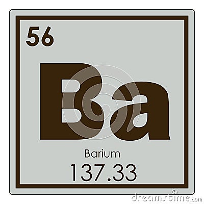 Barium chemical element Stock Photo